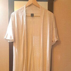 Gap Short Sleeve Lightweight Long Cardigan with fine detailing